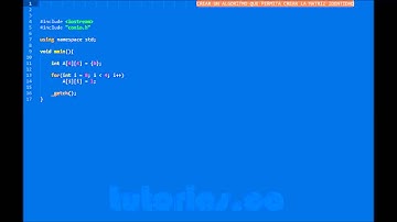 arrays -- visual C++ (crear matriz identidad)