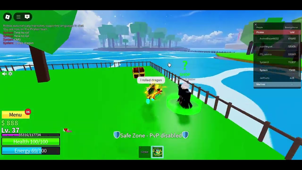 OMG I rolled dragon I blox fruits I roblox - YouTube