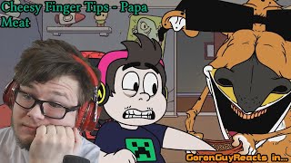 (DANGEROUSLY CHEEZY INDEED!) Cheesy Finger Tips - Papa Meat - GoronGuyReacts