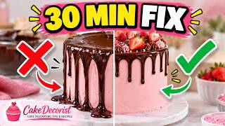 Your Ganache Drips Run Too Far? Chill the Cake 30 Minutes (3 Fixes)