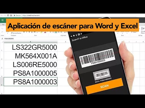 App lector de código de barras para Android y iOS escanea en Word y Excel -  YouTube