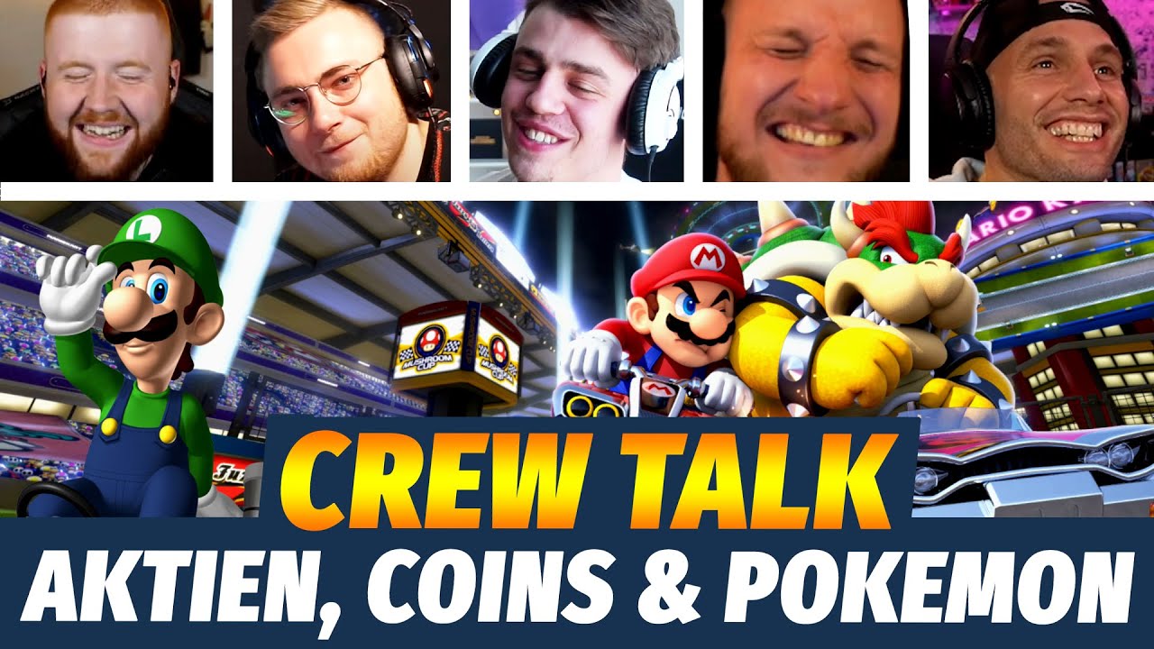 CREW TALK über Aktien, Coins & Pokemon Karten | Mario Kart Crew #7