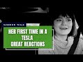 Her First Time In A Tesla, Great Reactions