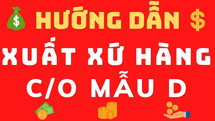 Hướng dẫn khai báo co form d