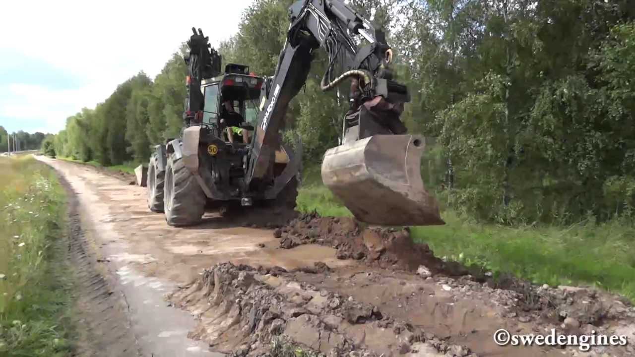 Huddig 1160 återfyller kabeldike