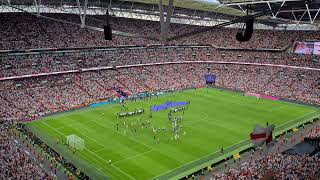 UEFA Women's EURO 2022 Final Whistle. + Crowd signing Three Lions (4K)