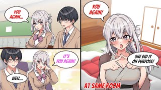 ［Manga dub］A school president uses her authority to be with me but...［RomCom］