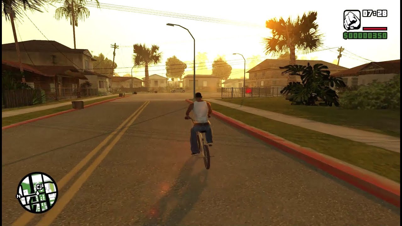 GTA San Andreas - Remastered Graphics  PS2 Atmosphere PBR (RenderHook) 