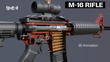 How Rifle Works | M16 Rifle Working - 3D animation