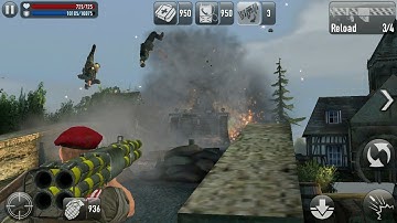 Frontline Commando: D-Day Gameplay | Map : - Utah | Mission : - 15 ( Utah : Day-2 0215Z )