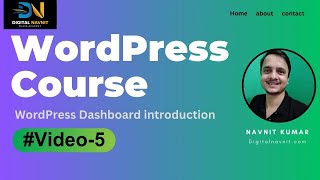 WordPress Dashboard introduction in hindi - By Navnit Kumar