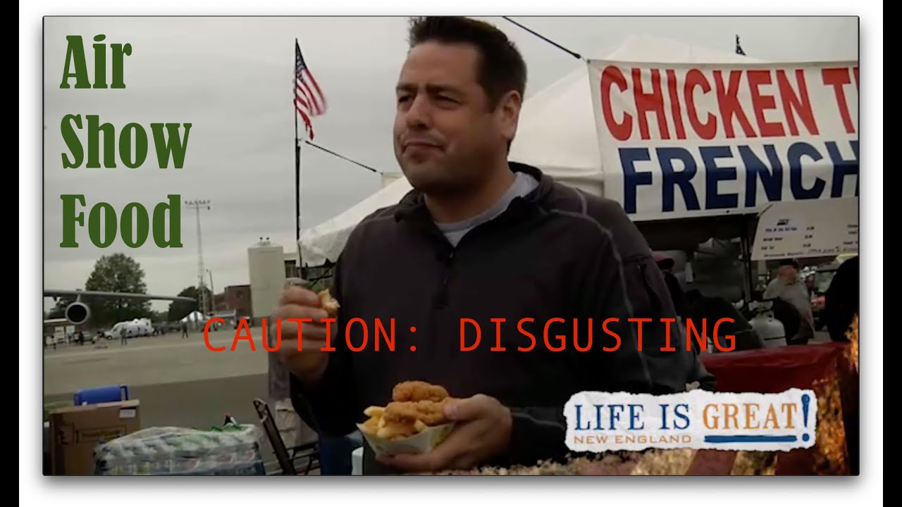 Eating amazing food at the New England Air Show turns into a disaster!  WARNING This is disgusting!