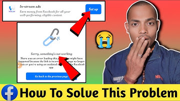 In Stream Ads setup Sorry Something