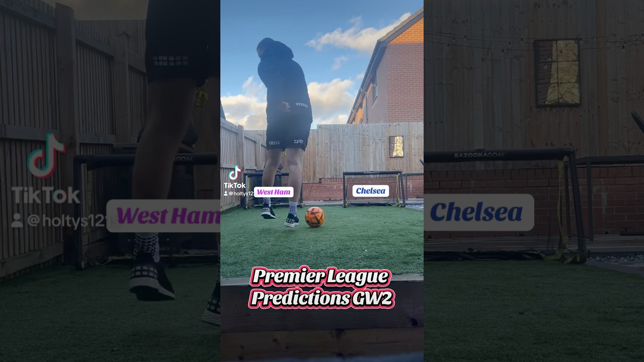 Premier league predictions GW2 