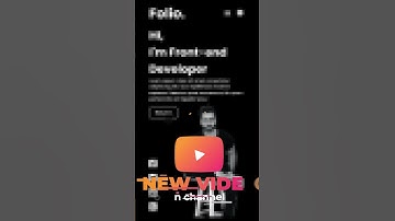 Responsive Portfolio Landing page with Dark Theme using HTML , CSS  & JS