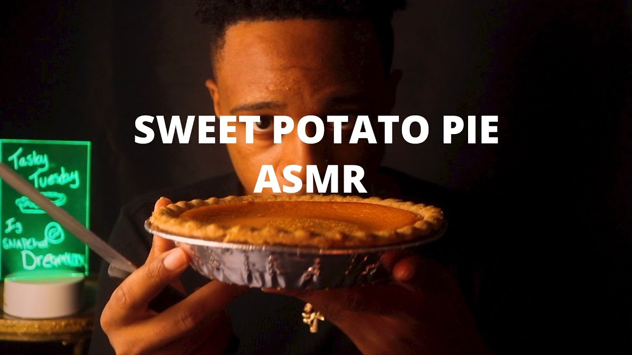 SLICING, WHIPPING AND EATING SWEET POTATO PIE