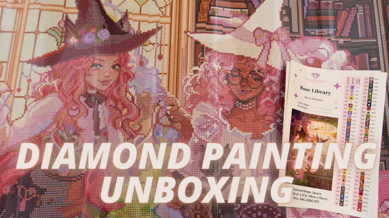 rose library by ivy dolamore (dac) | diamond painting unboxing #8