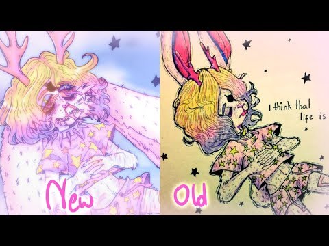 redrawing my old art from 2016 |speedpaint| - YouTube