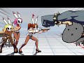 【スカルガールズ】Skullgirls - Bunny VS All Blockbuster, Marie, etc (4K)