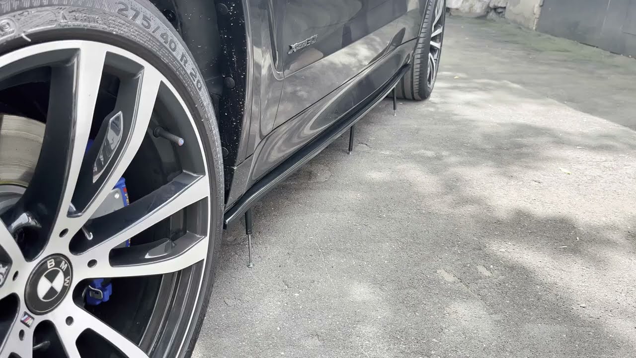 Сплиттеры лезвия под пороги BMW X5 (F85) F15 M-Pack