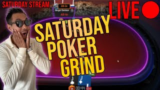 Blind man plays online poker on a Saturday! (LIVE)