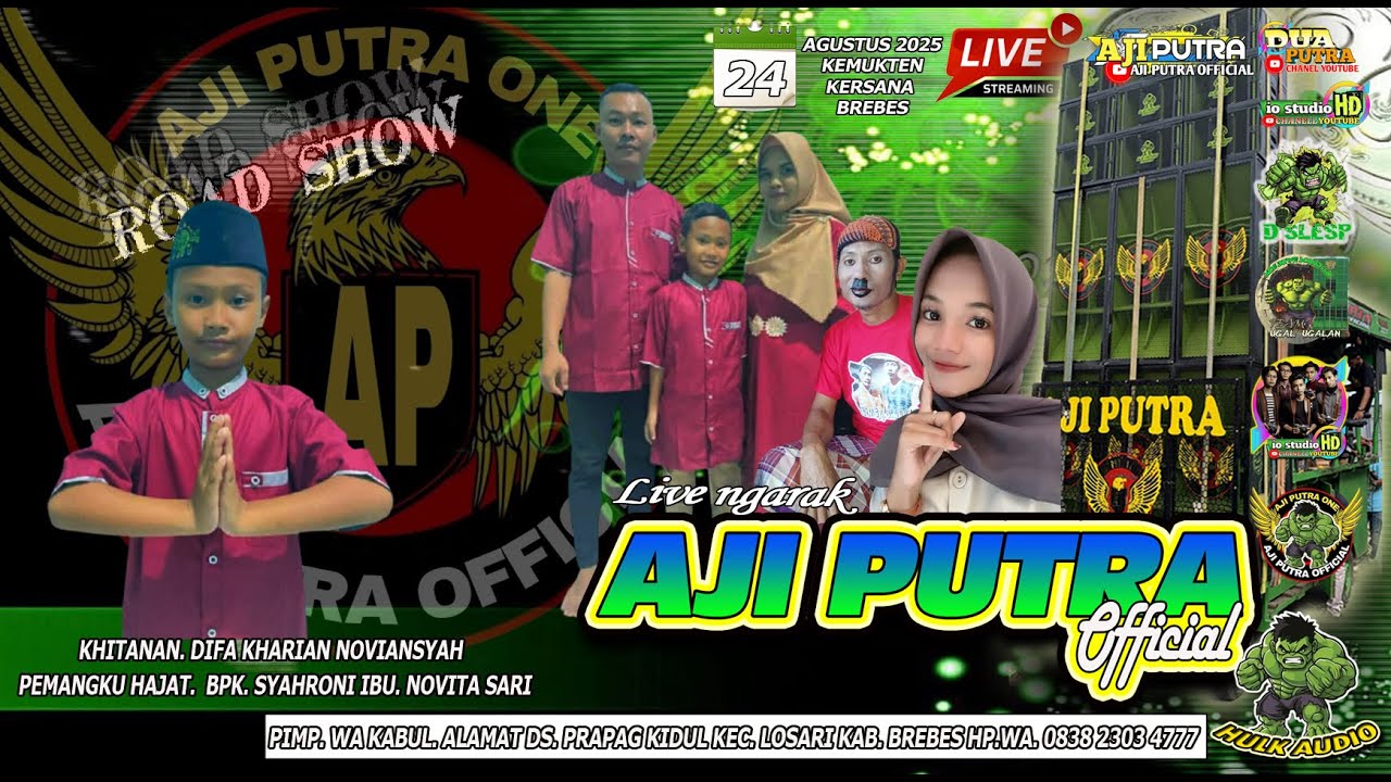 🔴LIVE BUROK DANGDUT || AJI PUTRA || DS KEMUKTEN KERSANA BREBES 24 AGUSTUS 2025