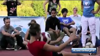 Sexy girls freestyle football skills remix @football girls #Like