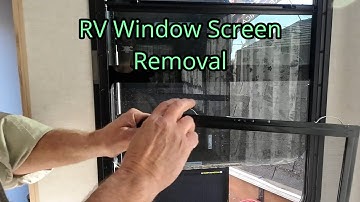 Removing the screen in an RV window