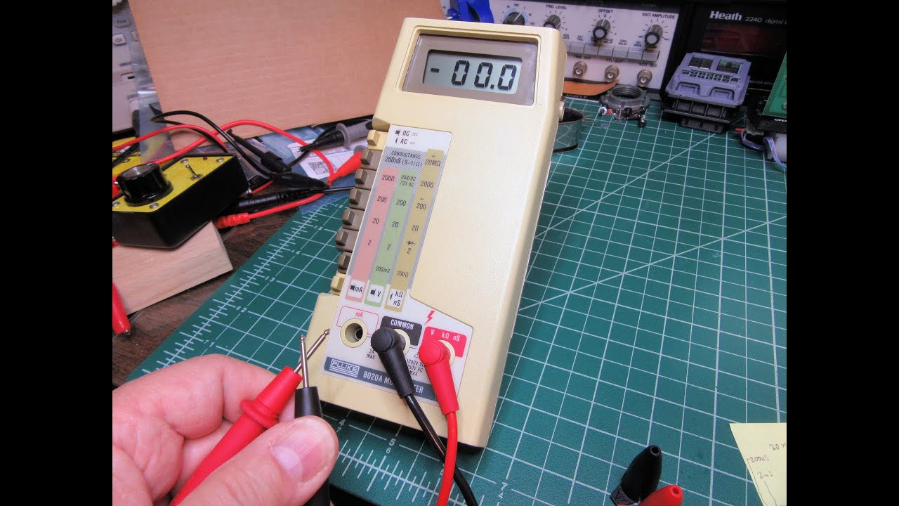 Fluke 8020A Handheld Digital Multimeter (DMM) Part 2 Choosing new test