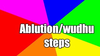 How to make Ablution/ wudhu all steps  in English screenshot 5