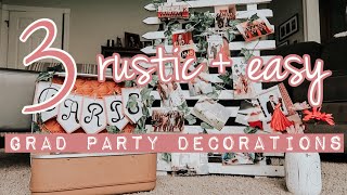 TUTORIAL antique grad party decorations