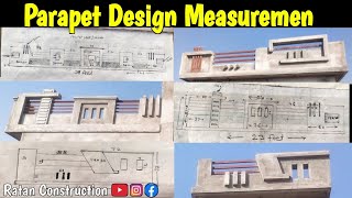 parapet wall design with mejarmet / Modern Parapet Wall Design