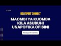 MAOMBI YA KUOMBA KILA ASUBUHI UNAPOFIKA OFISINI By Innocent Morris