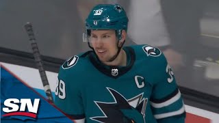 Sharks' Logan Couture Scores With 0.7 Seconds Left In Middle Frame To Beat The Buzzer