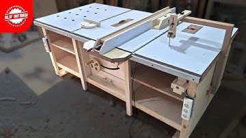 Building 4 in 1 Workbench, Table Saw, Router Table and Jigsaw Table for DIY Woodworking