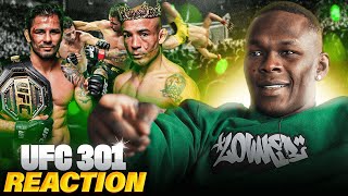 Israel Adesanya Reacts To The WILD UFC 301 Pay Per View