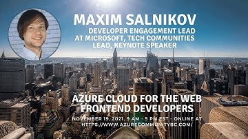 Azure Cloud for the Web Frontend Developers | Maxim Salnikov