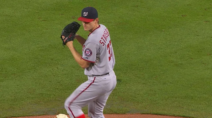 WSH@ATL: Strasburg fans seven, holds Braves scoreless