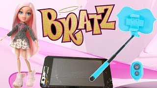 Папа разбил телефон Илоны Кукла Bratz с палкой для селфи Видео для детей Распаковка куклы Братц