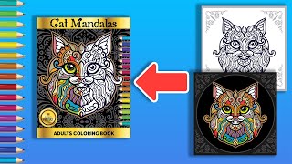 KDP Coloring Book Cover - تصميم غلاف كتاب تلوين احترافي لامازون كيندل بدون مهارة عالية