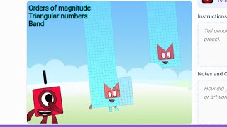 Orders of magnitude triangular numberblocks band but happy