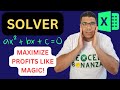 EXCEL SOLVER Function or Tool- Solve business problems and maximize your profits!