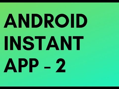 Android Instant App - YouTube