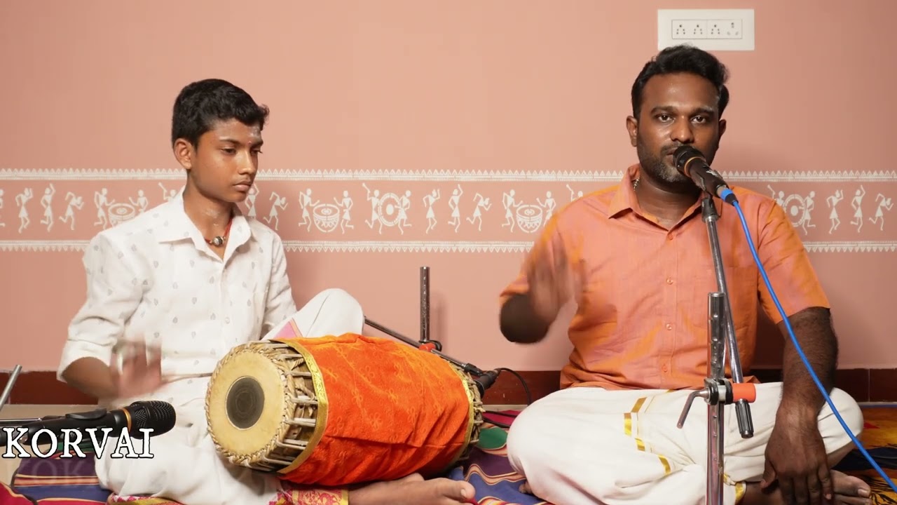 ஆதி‌தாளம் 2 மாத்திரை தள்ளி தனியாவர்த்தனம்-சதுஸ்ர நடை பாடம், கோர்வை & திஸ்ர நடை பாடம் மற்றும் கோர்வை