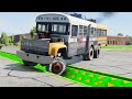 Cars, Bus, Pickups and trucks vs Speed Bumps part 9 #9 #longvideo  #beamng #beamngdrive #trucksvs