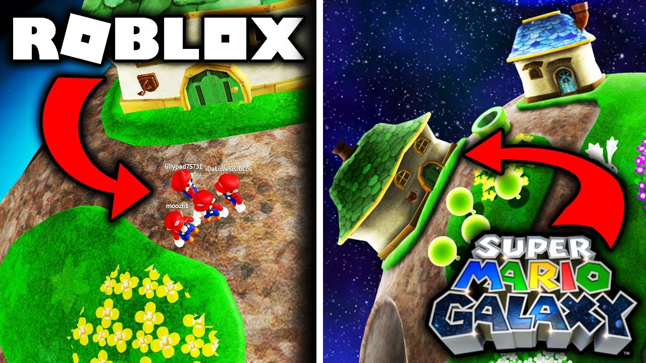 Amazing Super Mario Galaxy Game In Roblox Mario All Stars Youtube - mario games in roblox