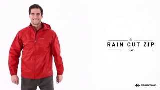 quechua raincut zip jacket