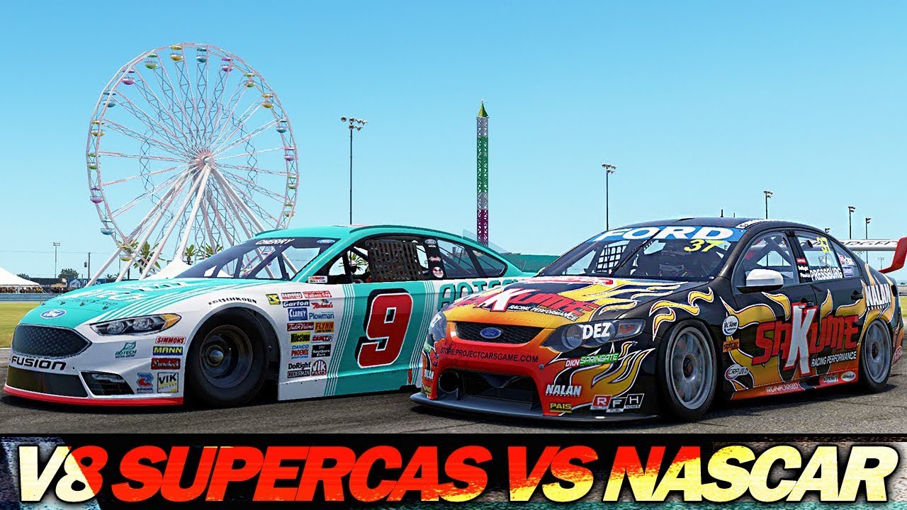 Project Cars 2: Nascar vs V8 Supercars - YouTube