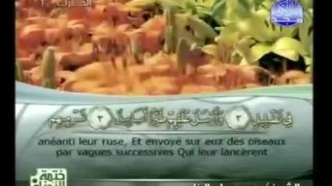 سورة   الفيل    105    مكتوبة  كاملة  فضيلة  الشيخ ||  محمود على البنا  Al-Fil