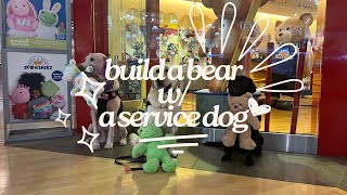 service dogs go to build a bear! | vlog